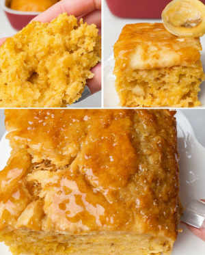 Cinnamon Honey Butter Sweet Potato Cornbread