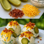 Cheesy Pickle Bombs