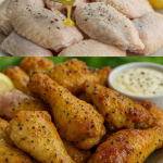 Crispy Honey Lemon Pepper Chicken Wings