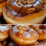 Salted Caramel Stuffed Doughnuts