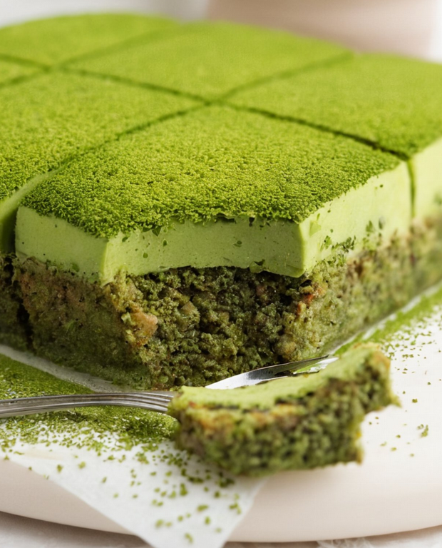 Matcha Condensed Milk Pound Cake