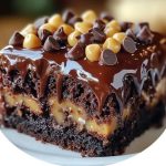 German Chocolate Poke Cake