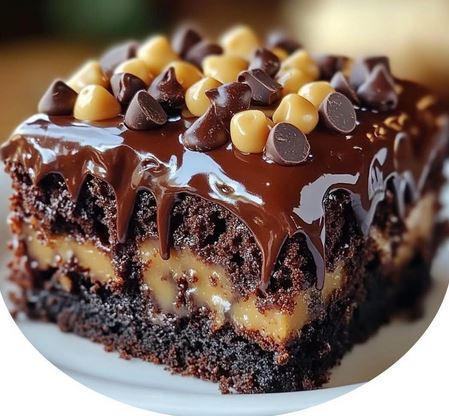 German Chocolate Poke Cake