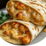 Cheesy Garlic Chicken Wraps